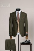 Alfa Suit Slim Fit Açık Gri Düz Takım Elbise Alfa Suit Slim Fit Açık Gri Düz Takım Elbise