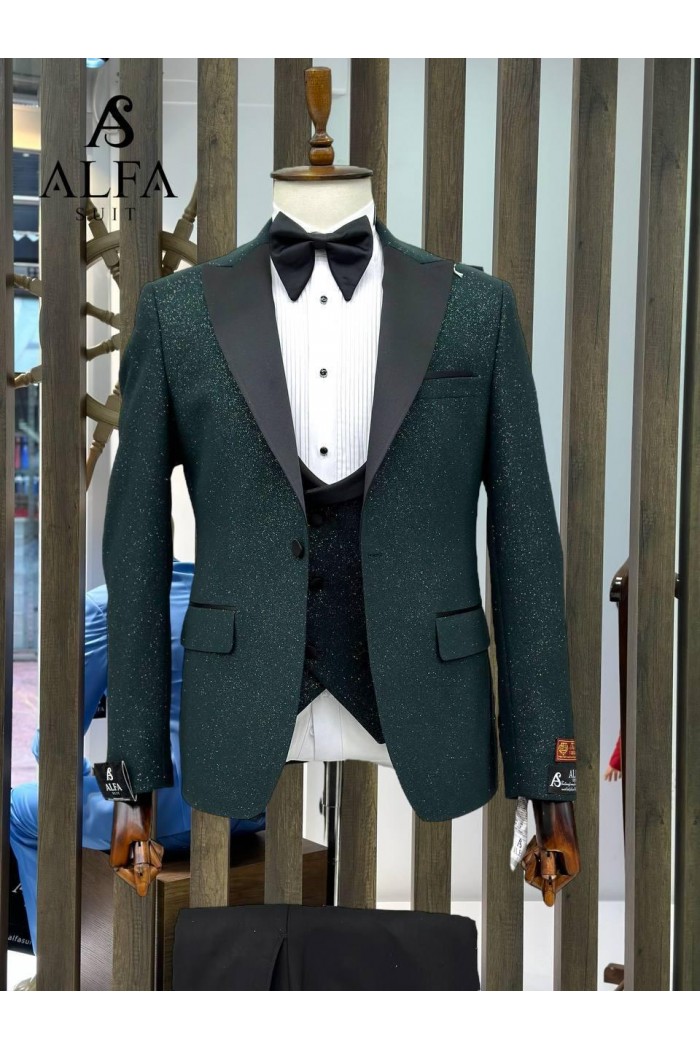 Alfa Suit Slim Fit Koyu Gri Düz Takım Elbise Alfa Suit Slim Fit Koyu Gri Düz Takım Elbise