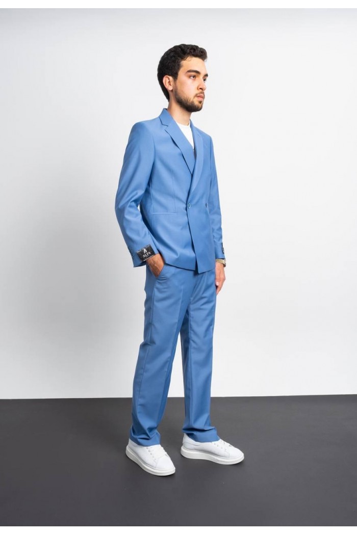 Alfa Suit Slim Fit Açık Gri Düz Takım Elbise Alfa Suit Slim Fit Açık Gri Düz Takım Elbise
