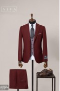 Alfa Suit Slim Fit Açık Gri Düz Takım Elbise Alfa Suit Slim Fit Açık Gri Düz Takım Elbise