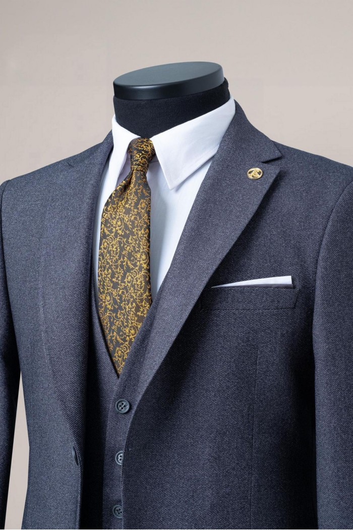 Alfa Suit Slim Fit Koyu Gri Düz Takım Elbise Alfa Suit Slim Fit Koyu Gri Düz Takım Elbise