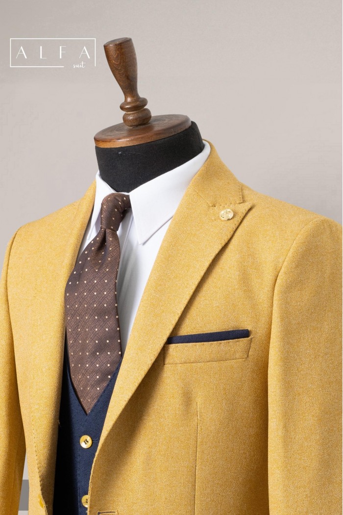 Alfa Suit Slim Fit Bej Düz Takım Elbise Alfa Suit Slim Fit Bej Düz Takım Elbise