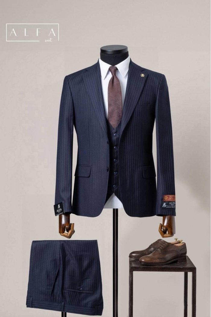 Alfa Suit Slim Fit Açık Gri Düz Takım Elbise Alfa Suit Slim Fit Açık Gri Düz Takım Elbise