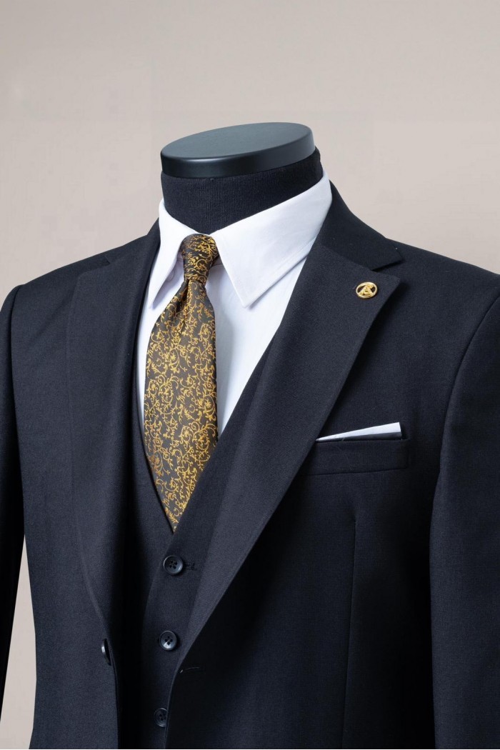 Alfa Suit Slim Fit Koyu Gri Düz Takım Elbise Alfa Suit Slim Fit Koyu Gri Düz Takım Elbise