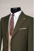 Alfa Suit Slim Fit Koyu Gri Düz Takım Elbise Alfa Suit Slim Fit Koyu Gri Düz Takım Elbise