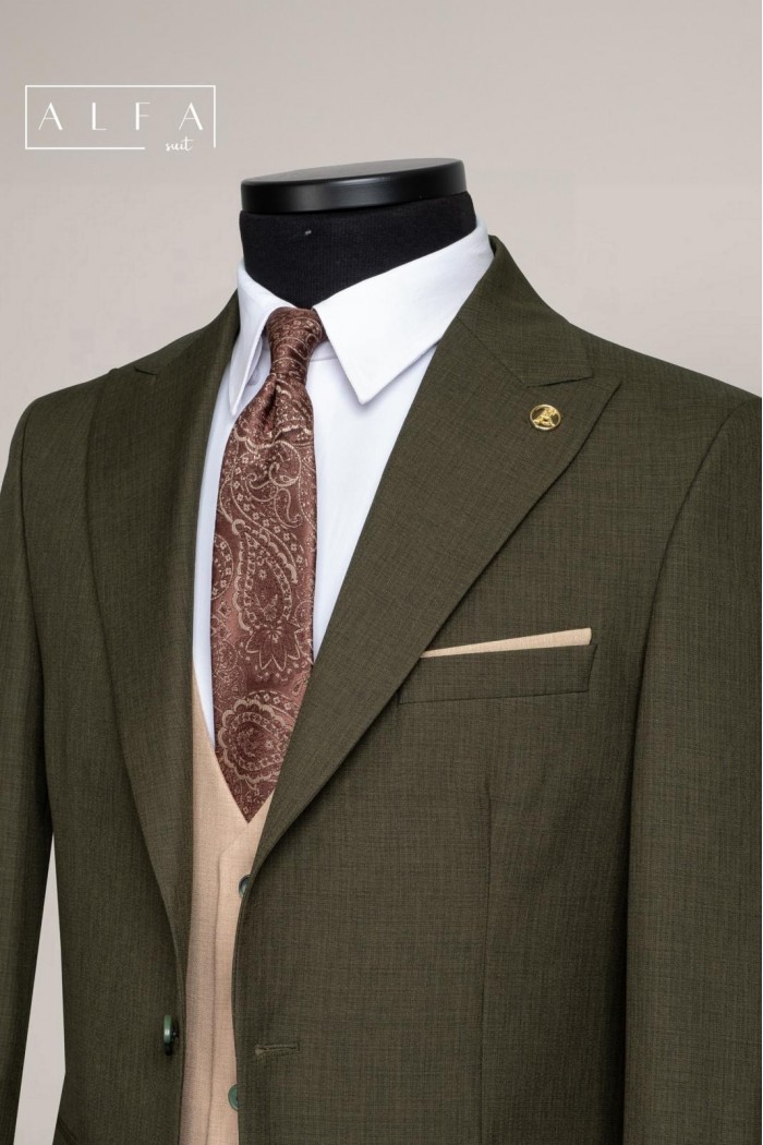 Alfa Suit Slim Fit Koyu Gri Düz Takım Elbise Alfa Suit Slim Fit Koyu Gri Düz Takım Elbise