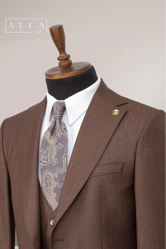 Alfa Suit Slim Fit Açık Gri Düz Takım Elbise Alfa Suit Slim Fit Açık Gri Düz Takım Elbise
