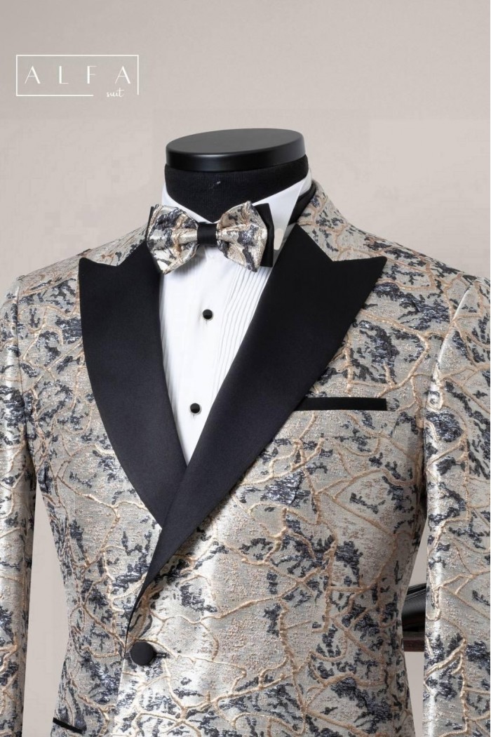 Alfa Suit Slim Fit Açık Gri Düz Takım Elbise Alfa Suit Slim Fit Açık Gri Düz Takım Elbise