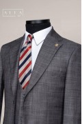 Alfa Suit Slim Fit Koyu Gri Düz Takım Elbise Alfa Suit Slim Fit Koyu Gri Düz Takım Elbise