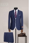 Alfa Suit Slim Fit Açık Gri Düz Takım Elbise Alfa Suit Slim Fit Açık Gri Düz Takım Elbise