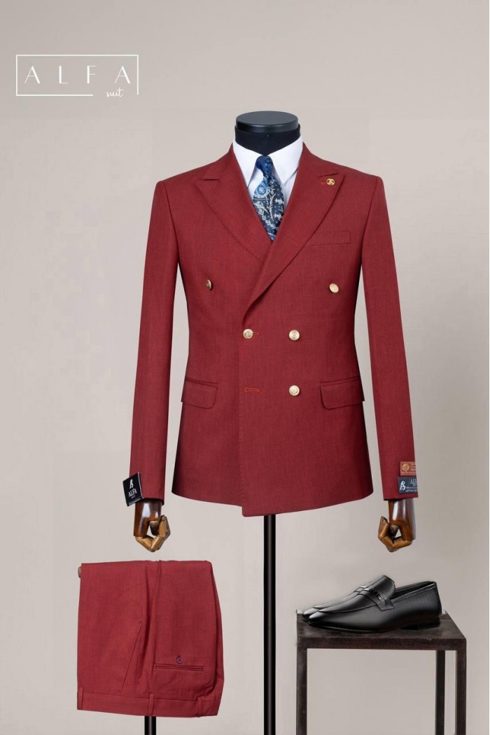 Alfa Suit Slim Fit Açık Gri Düz Takım Elbise Alfa Suit Slim Fit Açık Gri Düz Takım Elbise