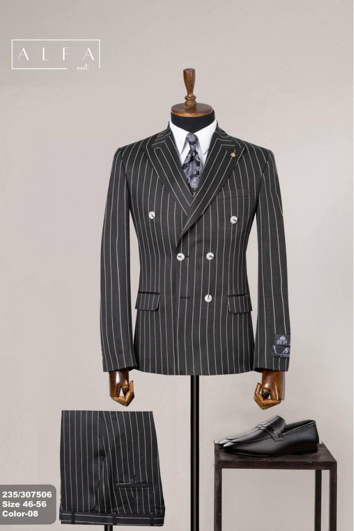 Alfa Suit Slim Fit Açık Gri Düz Takım Elbise Alfa Suit Slim Fit Açık Gri Düz Takım Elbise