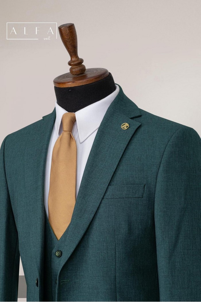 Alfa Suit Slim Fit Koyu Gri Düz Takım Elbise Alfa Suit Slim Fit Koyu Gri Düz Takım Elbise