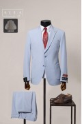Alfa Suit Slim Fit Açık Gri Düz Takım Elbise Alfa Suit Slim Fit Açık Gri Düz Takım Elbise