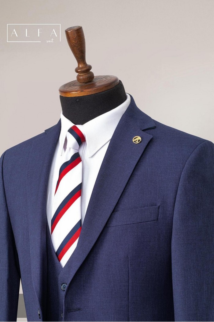 Alfa Suit Slim Fit Açık Gri Düz Takım Elbise Alfa Suit Slim Fit Açık Gri Düz Takım Elbise