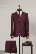 Alfa Suit Slim Fit Açık Gri Düz Takım Elbise Alfa Suit Slim Fit Açık Gri Düz Takım Elbise