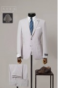 Alfa Suit Slim Fit Açık Gri Düz Takım Elbise Alfa Suit Slim Fit Açık Gri Düz Takım Elbise