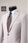 Alfa Suit Slim Fit Açık Gri Düz Takım Elbise Alfa Suit Slim Fit Açık Gri Düz Takım Elbise