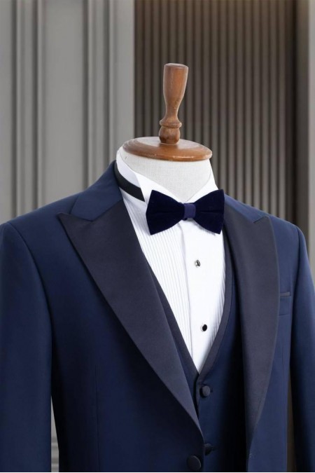 Alfa Suit Lacivert Yelekli Damatlık Takım Elbise | Modern & Klasik Zarafetin Buluşması