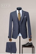 Alfa Suit Slim Fit Açık Gri Düz Takım Elbise Alfa Suit Slim Fit Açık Gri Düz Takım Elbise