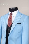 Alfa Suit Slim Fit Açık Gri Düz Takım Elbise Alfa Suit Slim Fit Açık Gri Düz Takım Elbise