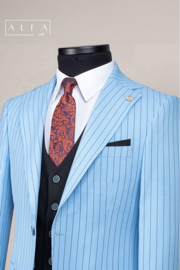 Alfa Suit Slim Fit Açık Gri Düz Takım Elbise Alfa Suit Slim Fit Açık Gri Düz Takım Elbise
