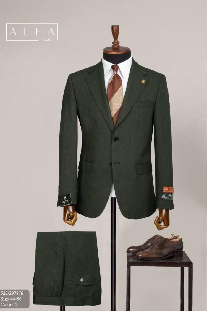 Alfa Suit Slim Fit Açık Gri Düz Takım Elbise Alfa Suit Slim Fit Açık Gri Düz Takım Elbise