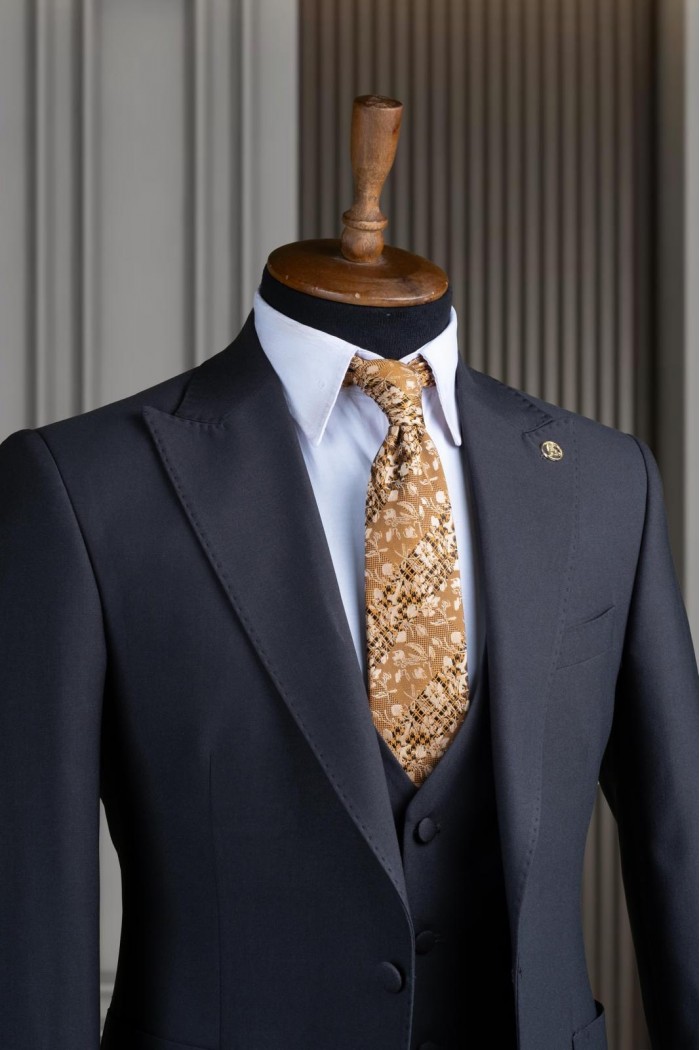 Alfa Suit Slim Fit Koyu Gri Düz Takım Elbise Alfa Suit Slim Fit Koyu Gri Düz Takım Elbise