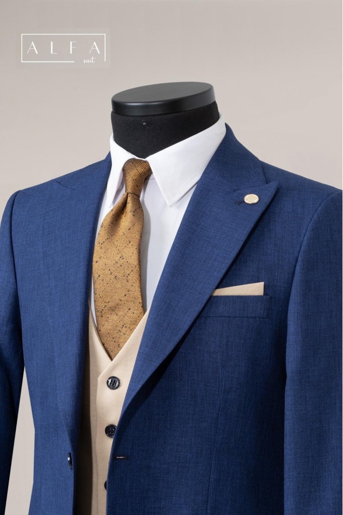 Alfa Suit Slim Fit Koyu Gri Düz Takım Elbise Alfa Suit Slim Fit Koyu Gri Düz Takım Elbise