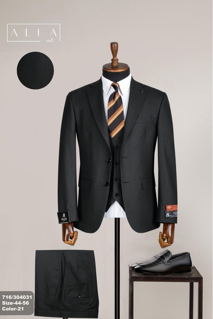 Alfa Suit Slim Fit Açık Gri Düz Takım Elbise Alfa Suit Slim Fit Açık Gri Düz Takım Elbise