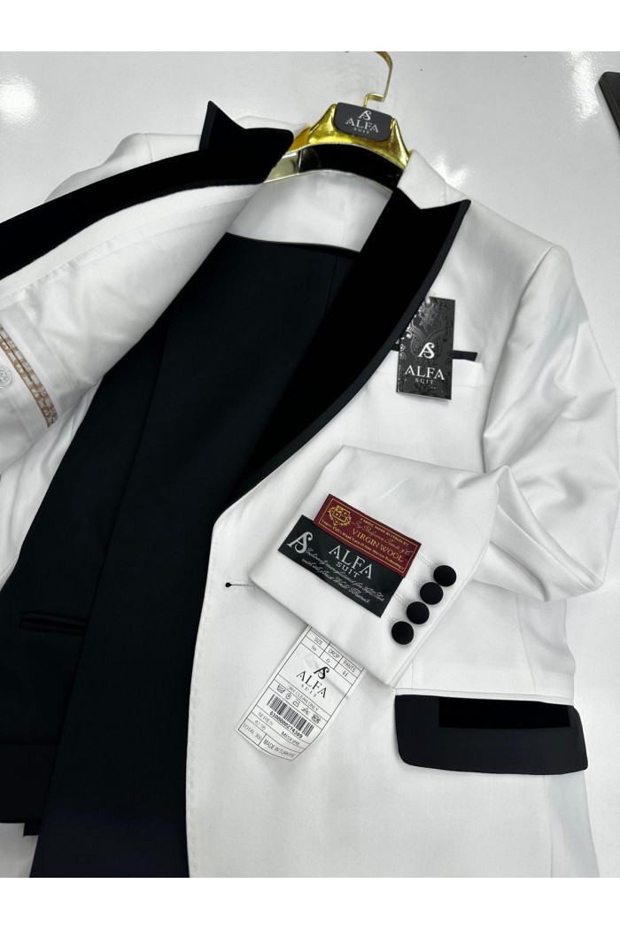 Alfa Suit Slim Fit Açık Gri Düz Takım Elbise Alfa Suit Slim Fit Açık Gri Düz Takım Elbise