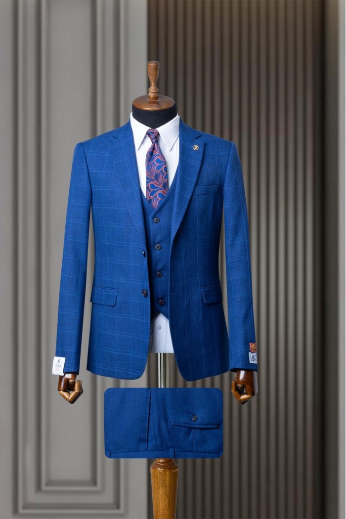 Alfa Suit Slim Fit Koyu Gri Düz Takım Elbise Alfa Suit Slim Fit Koyu Gri Düz Takım Elbise
