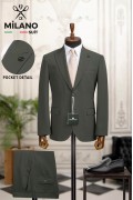 Alfa Suit Slim Fit Açık Gri Düz Takım Elbise Alfa Suit Slim Fit Açık Gri Düz Takım Elbise