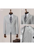 Alfa Suit Slim Fit Açık Gri Düz Takım Elbise Alfa Suit Slim Fit Açık Gri Düz Takım Elbise
