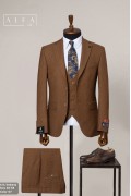 Alfa Suit Slim Fit Açık Gri Düz Takım Elbise Alfa Suit Slim Fit Açık Gri Düz Takım Elbise