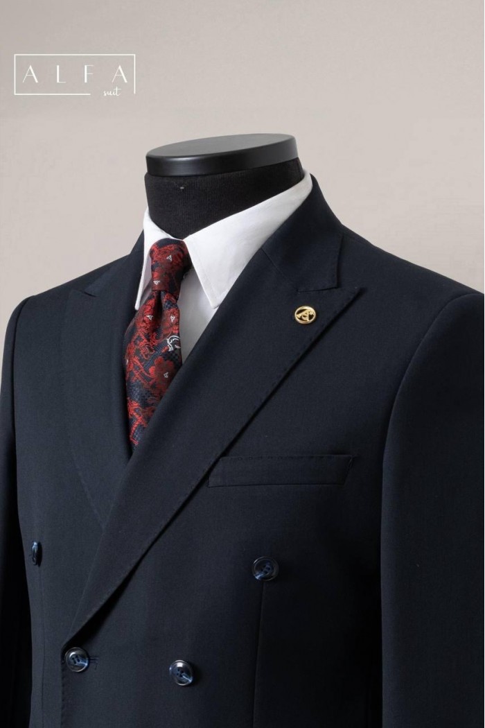 Alfa Suit Slim Fit Koyu Gri Düz Takım Elbise Alfa Suit Slim Fit Koyu Gri Düz Takım Elbise