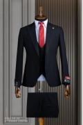 Alfa Suit Slim Fit Koyu Gri Düz Takım Elbise Alfa Suit Slim Fit Koyu Gri Düz Takım Elbise