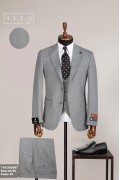 Alfa Suit Slim Fit Açık Gri Düz Takım Elbise Alfa Suit Slim Fit Açık Gri Düz Takım Elbise