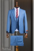 Alfa Suit Slim Fit Koyu Gri Düz Takım Elbise