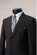 Alfa Suit Slim Fit Koyu Gri Düz Takım Elbise