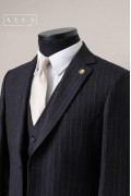 Alfa Suit Slim Fit Koyu Gri Düz Takım Elbise