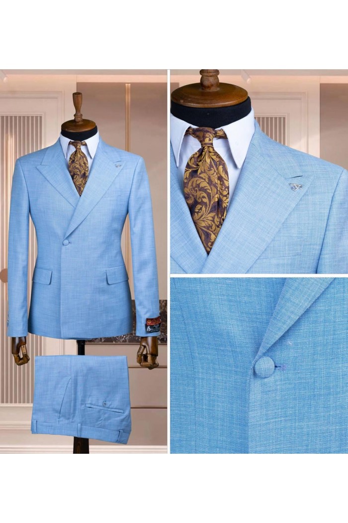 Alfa Suit Slim Fit Açık Gri Düz Takım Elbise