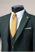 Alfa Suit Slim Fit Koyu Gri Düz Takım Elbise