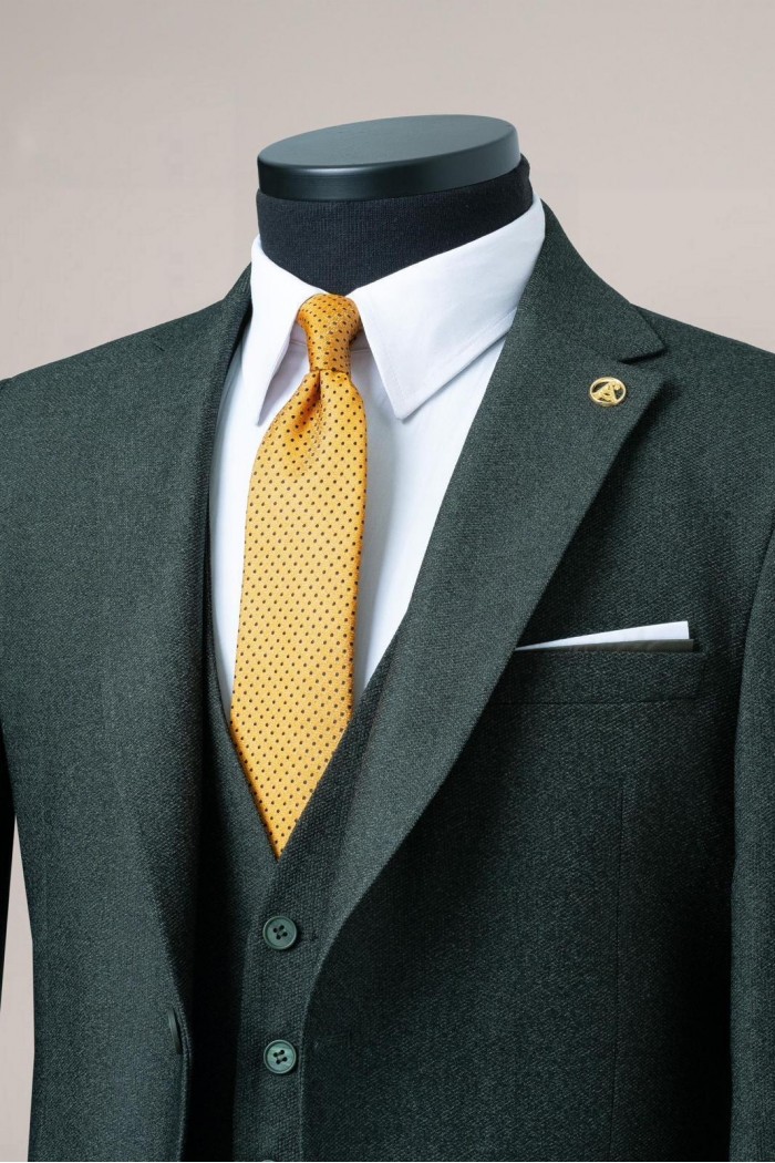 Alfa Suit Slim Fit Koyu Gri Düz Takım Elbise