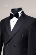 Alfa Suit Slim Fit Koyu Gri Düz Takım Elbise