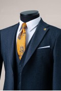 Alfa Suit Slim Fit Koyu Gri Düz Takım Elbise