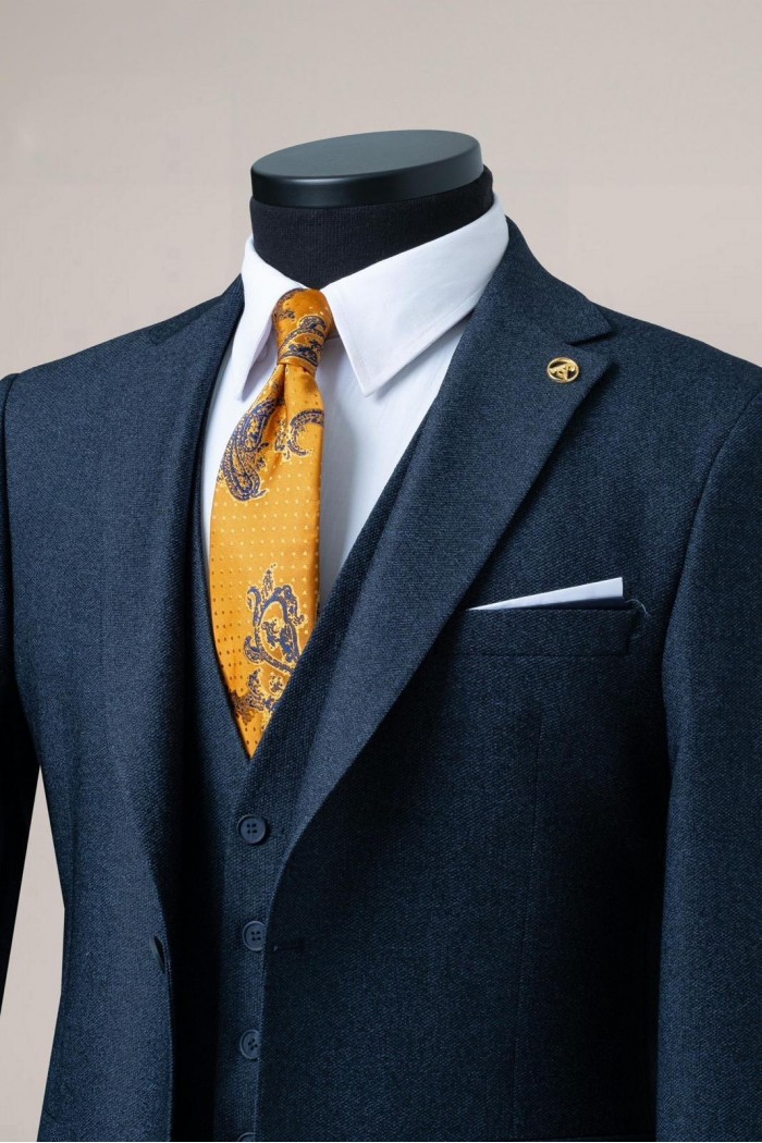 Alfa Suit Slim Fit Koyu Gri Düz Takım Elbise