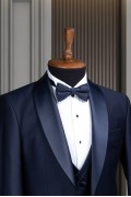 Alfa Suit Slim Fit Koyu Gri Düz Takım Elbise