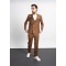 Alfa Suit Slim Fit Kahverengi Düz Takım Elbise | Oversize Model | Modern ve Relax Şıklık
