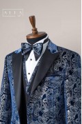 Alfa Suit Slim Fit Koyu Gri Düz Takım Elbise